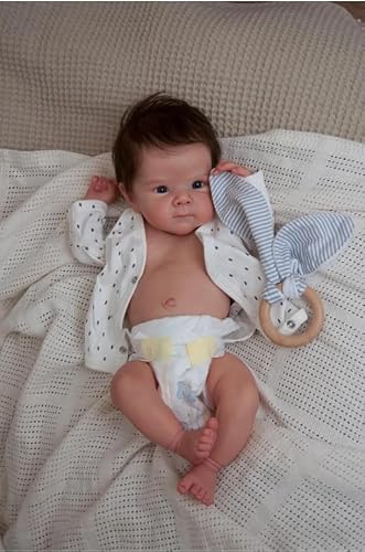 ROSHUAN Reborn Babypuppen Anatomisch korrekt Mädchen 45,7 cm Ganzkörper-Silikon-Vinyl-Babypuppe, die echt aussehende Neugeborene Babys Mädchen realistische Puppen Spielzeug ROSHUAN Reborn Babypuppen Anatomisch korrekt Mädchen 45,7 cm Ganzkörper-Silikon-Vinyl-Babypuppe, die echt aussehende Neugeborene Babys Mädchen realistische Puppen Spielzeug von ROSHUAN