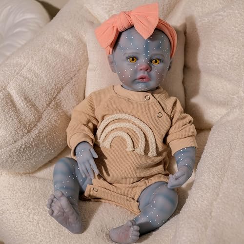 ROSHUAN Reborn Babypuppen Avatar Silikon Ganzkörper 48,3 cm Realistische Neugeborene Baby Mädchen Weicher Körper Squishy Lebensecht Echt Aussehende Puppen Real Life Anatomisch Korrektes ROSHUAN Reborn Babypuppen Avatar Silikon Ganzkörper 48,3 cm Realistische Neugeborene Baby Mädchen Weicher Körper Squishy Lebensecht Echt Aussehende Puppen Real Life Anatomisch Korrektes von ROSHUAN