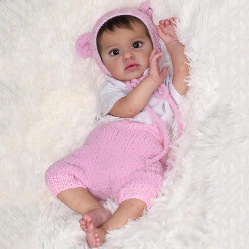 ROSHUAN Reborn Babypuppen Mädchen 50,8 cm Realistische Neugeborene Babypuppen Wurzelhaar Weiches Tuch Beschwerter Körper, die echt aussehen Reborn Babies Puppe Spielzeug Geschenke für 3 Jahre alte ROSHUAN Reborn Babypuppen Mädchen 50,8 cm Realistische Neugeborene Babypuppen Wurzelhaar Weiches Tuch Beschwerter Körper, die echt aussehen Reborn Babies Puppe Spielzeug Geschenke für 3 Jahre alte von ROSHUAN