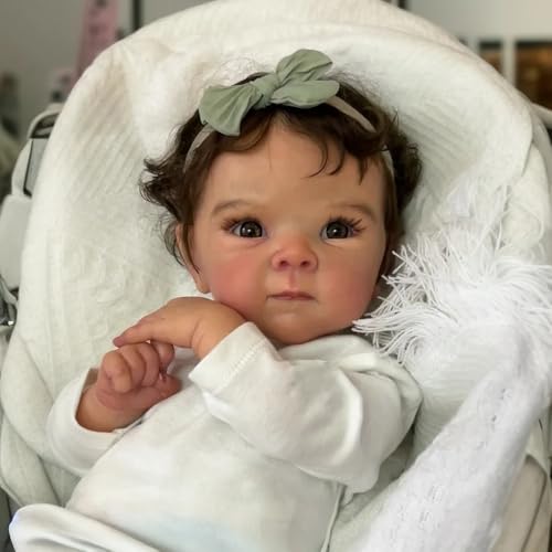 ROSHUAN Reborn Babypuppen Mädchen Bettie 45,7 cm echte Lebensgröße Neugeborene Babypuppe weich gewichtet realistisch Neugeborene Reborn Babys Puppen Kleinkind Mädchen für 3+ Geschenke ROSHUAN Reborn Babypuppen Mädchen Bettie 45,7 cm echte Lebensgröße Neugeborene Babypuppe weich gewichtet realistisch Neugeborene Reborn Babys Puppen Kleinkind Mädchen für 3+ Geschenke von ROSHUAN