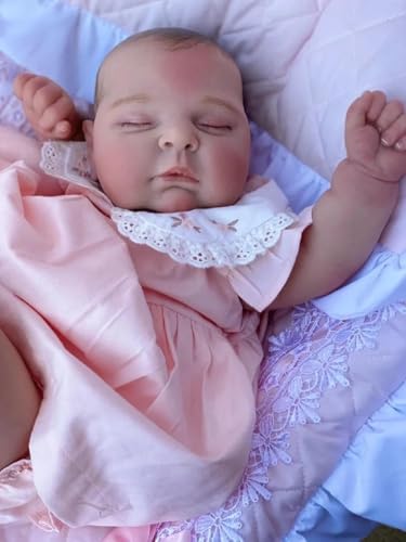 ROSHUAN Reborn Babypuppen Molliges Mädchen 50,8 cm lebensechte anatomisch korrekte Babypuppe realistische Neugeborene schlafende Babys Vollsilikon Vinyl Reborn Puppen Spielzeug ROSHUAN Reborn Babypuppen Molliges Mädchen 50,8 cm lebensechte anatomisch korrekte Babypuppe realistische Neugeborene schlafende Babys Vollsilikon Vinyl Reborn Puppen Spielzeug von ROSHUAN