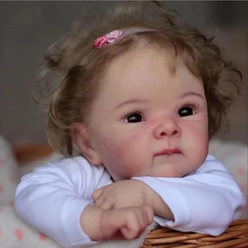 ROSHUAN Reborn Babypuppen Silikon Ganzkörper 45,7 cm Augen offen anatomisch korrekt Mädchen realistische Babypuppe, die echt aussehen Größe Babys Mädchen mit Fütterungsspielzeug-Set ROSHUAN Reborn Babypuppen Silikon Ganzkörper 45,7 cm Augen offen anatomisch korrekt Mädchen realistische Babypuppe, die echt aussehen Größe Babys Mädchen mit Fütterungsspielzeug-Set von ROSHUAN