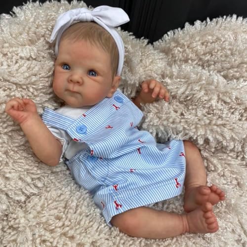 ROSHUAN Reborn Babypuppen Silikon Ganzkörper Mädchen Bettie 18 Zoll Real Life Babypuppen, die echt lebensecht aussehen Neugeborene Puppe Silikon Babys Realistische Reborn Puppe für Kinder Geschenke ROSHUAN Reborn Babypuppen Silikon Ganzkörper Mädchen Bettie 18 Zoll Real Life Babypuppen, die echt lebensecht aussehen Neugeborene Puppe Silikon Babys Realistische Reborn Puppe für Kinder Geschenke von ROSHUAN