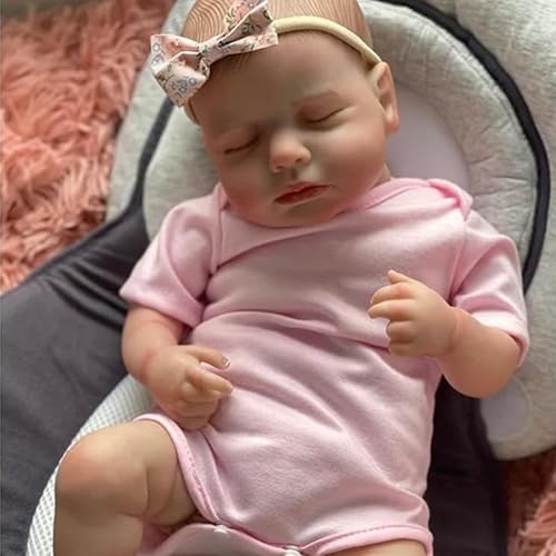 ROSHUAN Reborn Babypuppen Silikon Ganzkörper Mädchen Loulou 20 Zoll Real Life Babypuppe Realistische Lebensechte Neugeborene Babys Puppen mit Spielzeugzubehör für 3+ Jahre alte Kinder ROSHUAN Reborn Babypuppen Silikon Ganzkörper Mädchen Loulou 20 Zoll Real Life Babypuppe Realistische Lebensechte Neugeborene Babys Puppen mit Spielzeugzubehör für 3+ Jahre alte Kinder von ROSHUAN