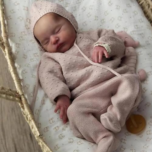ROSHUAN Reborn Babypuppen Silikon Ganzkörper Vinyl Mädchen 20 Zoll Real Life Baby Doll Realistische Vene Lebensechte Neugeborene Schlafende Babys Puppen mit Spielzeugzubehör für Kinder Geschenke ROSHUAN Reborn Babypuppen Silikon Ganzkörper Vinyl Mädchen 20 Zoll Real Life Baby Doll Realistische Vene Lebensechte Neugeborene Schlafende Babys Puppen mit Spielzeugzubehör für Kinder Geschenke von ROSHUAN