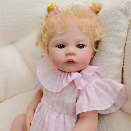 ROSHUAN Reborn Babypuppen Silikon Ganzkörper Weiches Vinyl 45,7 cm Realistische Neugeborene Babypuppe Mädchen, die echt aussehen Anatomisch Korrekt Babies Puppen Waschbares Spielzeug für Kinder ROSHUAN Reborn Babypuppen Silikon Ganzkörper Weiches Vinyl 45,7 cm Realistische Neugeborene Babypuppe Mädchen, die echt aussehen Anatomisch Korrekt Babies Puppen Waschbares Spielzeug für Kinder von ROSHUAN