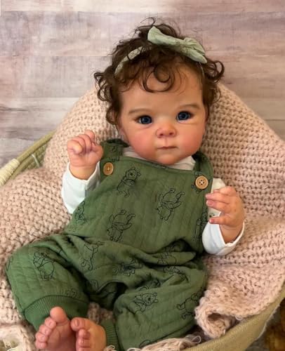 ROSHUAN Reborn Babypuppen aus Silikon, Ganzkörper Bettie, 45,7 cm, Vollsilikon-Vinyl, Babys, die echt aussehen wie neugeborene, bezaubernde Bebe, realistisch aussehende Puppe, Mädchen, Augen offen für ROSHUAN Reborn Babypuppen aus Silikon, Ganzkörper Bettie, 45,7 cm, Vollsilikon-Vinyl, Babys, die echt aussehen wie neugeborene, bezaubernde Bebe, realistisch aussehende Puppe, Mädchen, Augen offen für von ROSHUAN