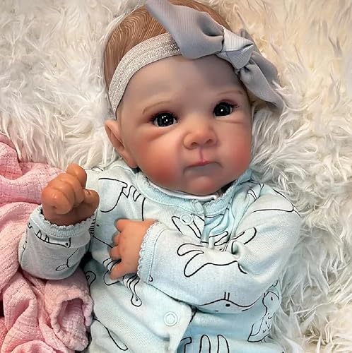 ROSHUAN Reborn Girl Dolls Eyes Open 45.7 cm Realistic Newborn Anatomically Correct Baby Dolls Soft Weighted Real Life Newborn Baby Girl Washable Toy Doll ROSHUAN Reborn Girl Dolls Eyes Open 45.7 cm Realistic Newborn Anatomically Correct Baby Dolls Soft Weighted Real Life Newborn Baby Girl Washable Toy Doll von ROSHUAN