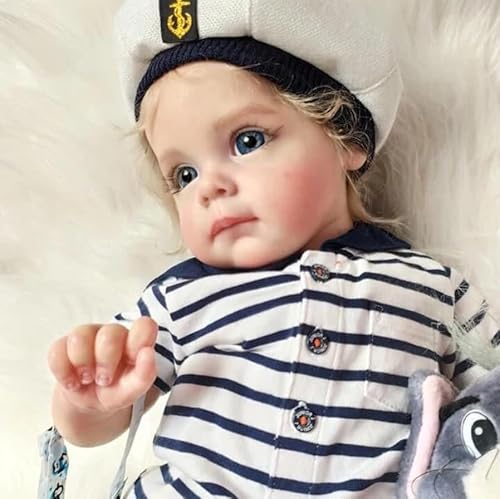 ROSHUAN Reborn Kleinkind Puppen 24 Zoll 60 cm Realistische Kleinkind Augen Öffnen Real Life Baby Puppen, Die Echt Aussehen Reborn Babies Puppen Mädchen Für Kinder 3+ ROSHUAN Reborn Kleinkind Puppen 24 Zoll 60 cm Realistische Kleinkind Augen Öffnen Real Life Baby Puppen, Die Echt Aussehen Reborn Babies Puppen Mädchen Für Kinder 3+ von ROSHUAN