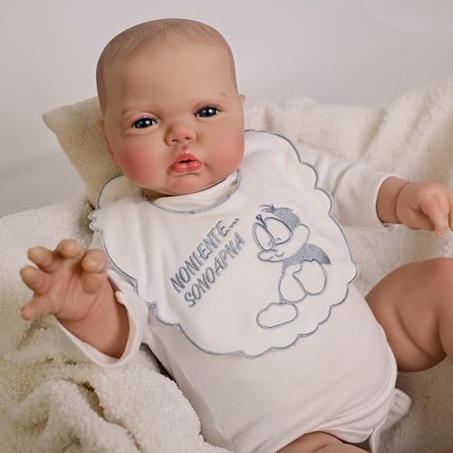 ROSHUAN Reborn Kleinkind-Puppen in großer Größe, 61 cm, realistische Reborn-Babypuppen, weicher gewichteter Stoffkörper, lebensechte Kleinkind-Puppe, die echte Babypuppe für Kinder aussieht ROSHUAN Reborn Kleinkind-Puppen in großer Größe, 61 cm, realistische Reborn-Babypuppen, weicher gewichteter Stoffkörper, lebensechte Kleinkind-Puppe, die echte Babypuppe für Kinder aussieht von ROSHUAN