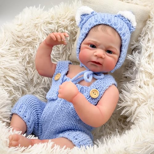 ROSHUAN Reborn Neugeborene Babypuppen Junge 43,2 cm anatomisch korrekt Junge Vollsilikon Vinyl Babypuppen, die realistisch aussehende Preemie Bebe Real Life Like Weighted Toy ROSHUAN Reborn Neugeborene Babypuppen Junge 43,2 cm anatomisch korrekt Junge Vollsilikon Vinyl Babypuppen, die realistisch aussehende Preemie Bebe Real Life Like Weighted Toy von ROSHUAN