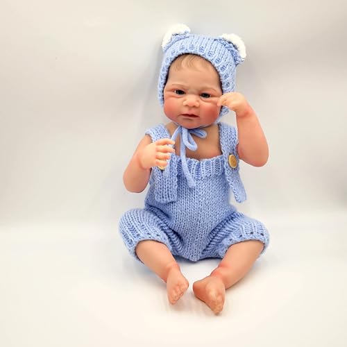 ROSHUAN Reborn Puppen Mädchen 43,2 cm Vollsilikon Vinyl Lebensechte Babypuppen Neugeborene Frühchen Bebe Augen Offen Realistisch aussehende Reborn Babys Silikon Ganzkörper Waschbar Spielzeug Geschenke ROSHUAN Reborn Puppen Mädchen 43,2 cm Vollsilikon Vinyl Lebensechte Babypuppen Neugeborene Frühchen Bebe Augen Offen Realistisch aussehende Reborn Babys Silikon Ganzkörper Waschbar Spielzeug Geschenke von ROSHUAN
