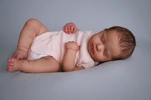ROSHUAN Reborn Realistische Baby Puppen Die Echt Aussehen 20 Zoll 50 cm Lebensechte Lebensechte Baby Puppen Silikon Vinyl Ganzkörper Weich Echt Aussehende Neugeborene Baby Puppen von ROSHUAN