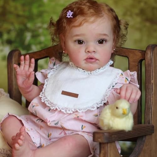 ROSHUAN That Look Real Reborn Baby Dolls Girl 20 Inch Realistic Baby Dolls Curly Hair Soft Cloth Body Real Life Newborn Babies Doll with Toy Accessories for 3 Years Old Kids ROSHUAN That Look Real Reborn Baby Dolls Girl 20 Inch Realistic Baby Dolls Curly Hair Soft Cloth Body Real Life Newborn Babies Doll with Toy Accessories for 3 Years Old Kids von ROSHUAN
