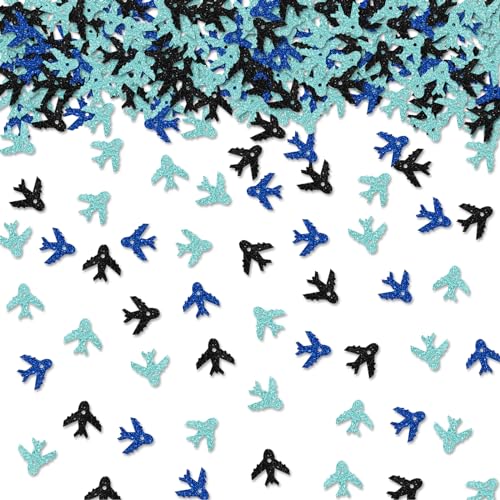 100 Stück Flugzeug-Konfetti, Blau und Schwarz, Glitzer, Flugzeug-Tisch-Konfetti, Jungen-Geburtstagspapierstreuung, Babyparty, Ruhestand, Reisen, Themenparty, Tischdekoration 100 Stück Flugzeug-Konfetti, Blau und Schwarz, Glitzer, Flugzeug-Tisch-Konfetti, Jungen-Geburtstagspapierstreuung, Babyparty, Ruhestand, Reisen, Themenparty, Tischdekoration von ROSTYAKZ
