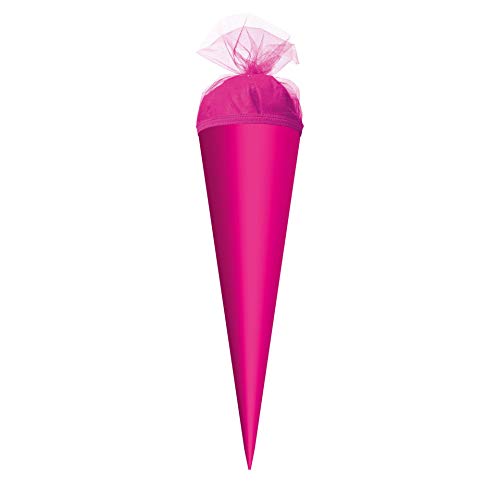 ROTH Bastel-Schultüte pink 35 cm - rund Tüllverschluss ROTH Bastel-Schultüte pink 35 cm - rund Tüllverschluss von ROTH