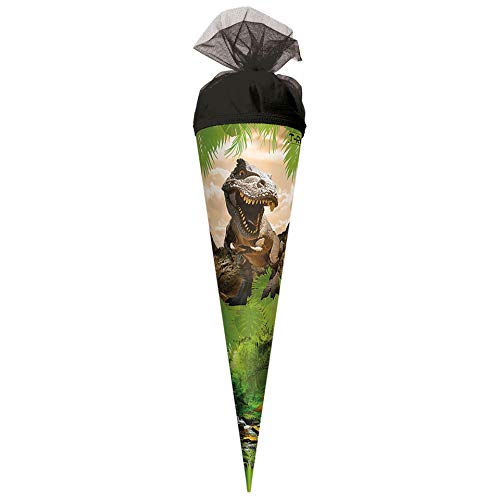 ROTH Geschenk-Schultüte Dinosaurier 22 cm klein - rund Tüllverschluss - Zuckertüte Rex Feuer ROTH Geschenk-Schultüte Dinosaurier 22 cm klein - rund Tüllverschluss - Zuckertüte Rex Feuer von ROTH