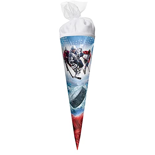 ROTH Geschenk-Schultüte klein Eishockey 22 cm - rund Tüllverschluss - Zuckertüte Schulanfang ROTH Geschenk-Schultüte klein Eishockey 22 cm - rund Tüllverschluss - Zuckertüte Schulanfang von ROTH