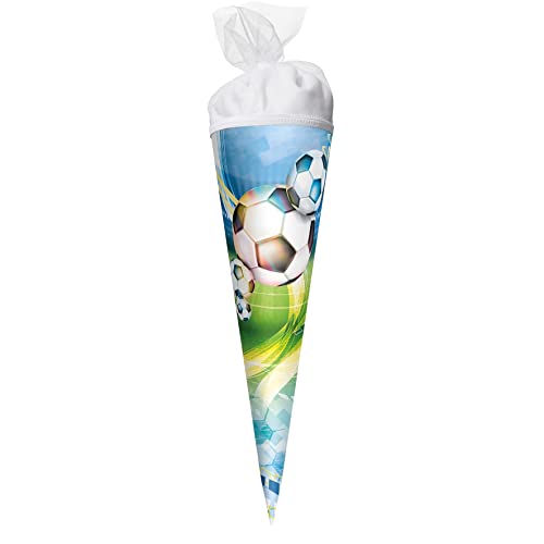 ROTH Geschenk-Schultüte klein Fußball 50 cm - rund Tüllverschluss - Zuckertüte Schulanfang ROTH Geschenk-Schultüte klein Fußball 50 cm - rund Tüllverschluss - Zuckertüte Schulanfang von ROTH