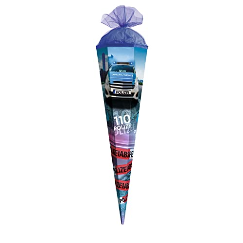ROTH Geschenk-Schultüte klein Polizei 110" 50 cm - 6-eckig Tüllverschluss - Zuckertüte Schulanfang Polizei 110 ROTH Geschenk-Schultüte klein Polizei 110" 50 cm - 6-eckig Tüllverschluss - Zuckertüte Schulanfang Polizei 110 von ROTH