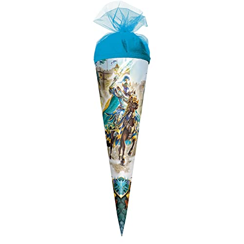 ROTH Geschenk-Schultüte klein Ritter 50 cm - rund Tüllverschluss - Zuckertüte Schulanfang ROTH Geschenk-Schultüte klein Ritter 50 cm - rund Tüllverschluss - Zuckertüte Schulanfang von ROTH