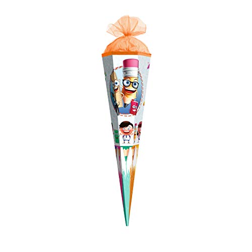 ROTH Geschenk-Schultüte klein Schul-Freunde 50 cm - 6-eckig Tüllverschluss - Zuckertüte Neutral Schulanfang ROTH Geschenk-Schultüte klein Schul-Freunde 50 cm - 6-eckig Tüllverschluss - Zuckertüte Neutral Schulanfang von ROTH