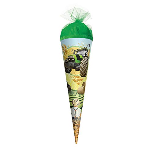 ROTH Geschenk-Schultüte klein Traktor 50 cm - rund Tüllverschluss - Zuckertüte ROTH Geschenk-Schultüte klein Traktor 50 cm - rund Tüllverschluss - Zuckertüte von ROTH