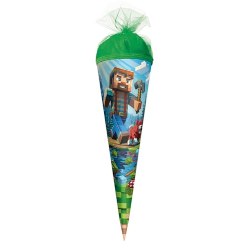 ROTH Motiv-Schultüte, Block Game, 50 cm, rund, Tüllverschluss ROTH Motiv-Schultüte, Block Game, 50 cm, rund, Tüllverschluss von ROTH