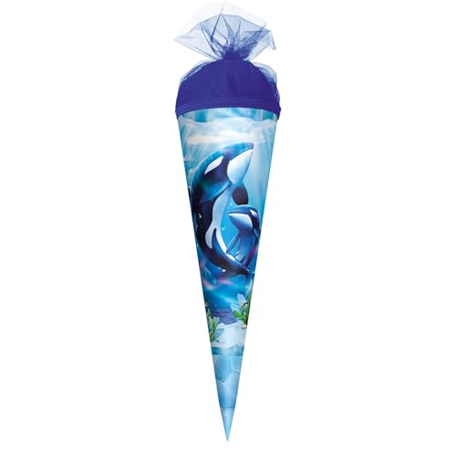 ROTH Motiv-Schultüte, Orcas, 22 cm, rund, Tüllverschluss ROTH Motiv-Schultüte, Orcas, 22 cm, rund, Tüllverschluss von ROTH