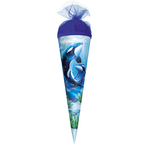 ROTH Motiv-Schultüte, Orcas, 35 cm, rund, Tüllverschluss ROTH Motiv-Schultüte, Orcas, 35 cm, rund, Tüllverschluss von ROTH