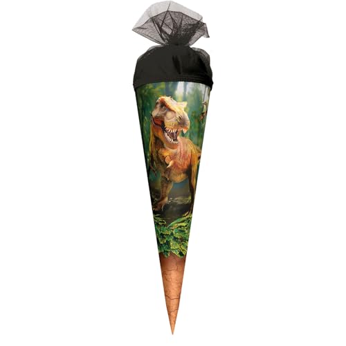 ROTH Motiv-Schultüte, T-Rex Welt, 22 cm, rund, Tüllverschluss ROTH Motiv-Schultüte, T-Rex Welt, 22 cm, rund, Tüllverschluss von ROTH