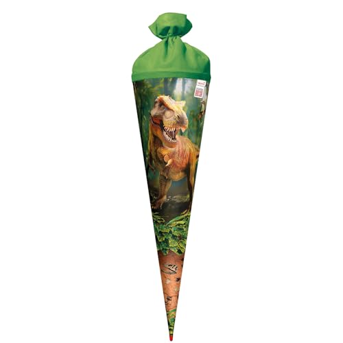 ROTH Motiv-Schultüte, T-Rex Welt, 70 cm, rund, Rot(h)-Spitze, Filzverschluss von ROTH