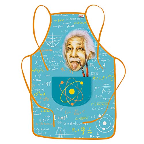 ROTH Schürze Einstein für Kinder von 4-10 Jahren mit Tasche - Matschkittel, Bastelschürze, Malschürze von ROTH