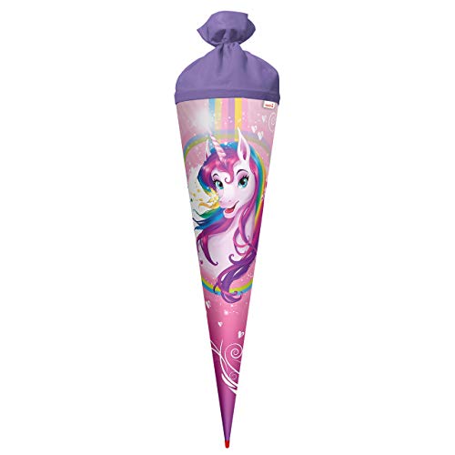ROTH Schultüte Einhorn-Portrait 70 cm groß - rund Filzverschluss ROTH Schultüte Einhorn-Portrait 70 cm groß - rund Filzverschluss von ROTH