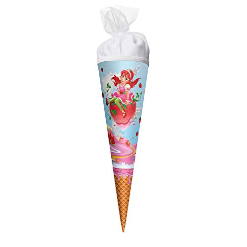 ROTH Schultüte Erdbeerella 50 cm rund Tüllverschluss - Zuckertüte Erdbeere ROTH Schultüte Erdbeerella 50 cm rund Tüllverschluss - Zuckertüte Erdbeere von ROTH