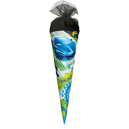 ROTH Schultüte Racing 22 cm klein - rund Tüllverschluss - Zuckertüte Rennsport ROTH Schultüte Racing 22 cm klein - rund Tüllverschluss - Zuckertüte Rennsport von ROTH