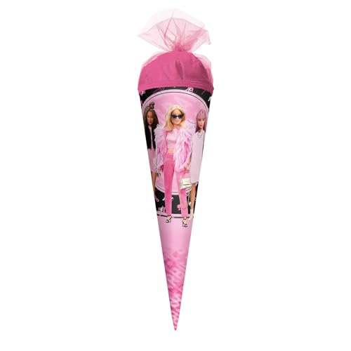 ROTH Schultüte klein Barbie 22 cm - rund, Tüllverschluss - Zuckertüte Barbie Schulanfang ROTH Schultüte klein Barbie 22 cm - rund, Tüllverschluss - Zuckertüte Barbie Schulanfang von ROTH
