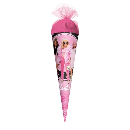 ROTH Schultüte klein Barbie 50 cm - rund, Tüllverschluss - Zuckertüte Barbie Schulanfang ROTH Schultüte klein Barbie 50 cm - rund, Tüllverschluss - Zuckertüte Barbie Schulanfang von ROTH