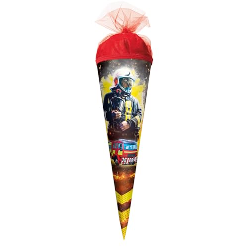 ROTH Schultüte klein Feuerwehrmann 35 cm - rund Tüllverschluss - Zuckertüte Feuerwehrmann Schulanfang ROTH Schultüte klein Feuerwehrmann 35 cm - rund Tüllverschluss - Zuckertüte Feuerwehrmann Schulanfang von ROTH