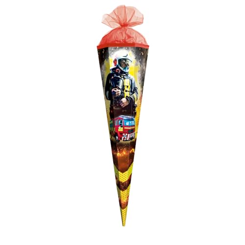 ROTH Schultüte klein Feuerwehrmann 50 cm - 6-eckig Tüllverschluss - Zuckertüte Feuerwehrmann Schulanfang ROTH Schultüte klein Feuerwehrmann 50 cm - 6-eckig Tüllverschluss - Zuckertüte Feuerwehrmann Schulanfang von ROTH