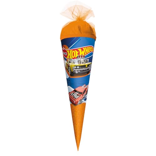ROTH Schultüte klein Hot Wheels 22 cm - rund, Tüllverschluss - Zuckertüte Hot Wheels Schulanfang ROTH Schultüte klein Hot Wheels 22 cm - rund, Tüllverschluss - Zuckertüte Hot Wheels Schulanfang von ROTH