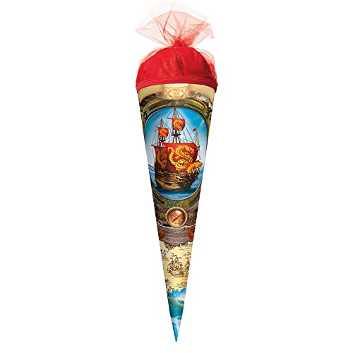 ROTH Schultüte klein Piratenschiff 50 cm - rund Tüllverschluss - Zuckertüte Schulanfang ROTH Schultüte klein Piratenschiff 50 cm - rund Tüllverschluss - Zuckertüte Schulanfang von ROTH