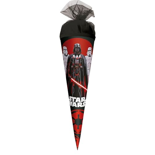 ROTH Schultüte klein Star Wars 50 cm - rund, Tüllverschluss - Zuckertüte Star Wars Schulanfang von ROTH