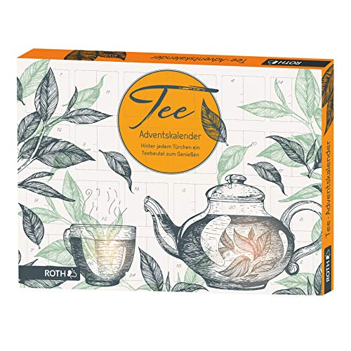 ROTH Tee Adventskalender gefüllt mit hochwertigen Teemischungen, Kalender mit Tee für die Vorweihnachtszeit von ROTH