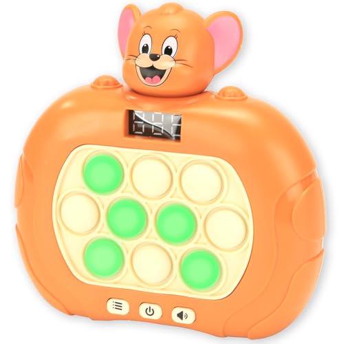 Quick Push Bubble Game for Kids & Adults, Mini Handheld Fast Speed Push Game, Relieving Stress Pop Fidget Game Toys for Boys, Girls, Teens (Bildschirmmaus anzeigen) von ROUSKY