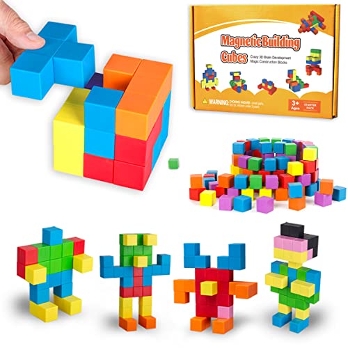 ROUSKY 48 Stück mathematische Lehrhilfen – sechseckige magnetische Würfel, magnetische Blöcke, räumliches Denken, geometrische solide Modelle für Schüler, magnetische Bausteine für Kinder ROUSKY 48 Stück mathematische Lehrhilfen – sechseckige magnetische Würfel, magnetische Blöcke, räumliches Denken, geometrische solide Modelle für Schüler, magnetische Bausteine für Kinder von ROUSKY