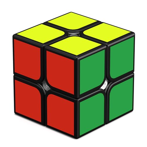 ROXENDA Zauberwürfel Speed Würfel- Einfaches Drehen & Glatt Spiel, Super-haltbarer Aufkleber mit Lebendige Farben (2x2x2) von ROXENDA