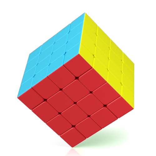 ROXENDA Cube 4x4 Speed Cube Stickerless - Professional & Solides & Langlebiges, Dreht Sich Schneller als das Original (4x4x4) von ROXENDA