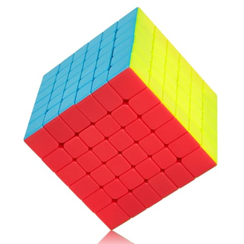 ROXENDA Speed Zauberwürfel Würfel Stickerless - Professional & Solides & Langlebiges, Dreht Sich Schneller als das Original (6x6x6) von ROXENDA