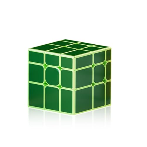 ROXENDA Speed Zauberwürfel Magic Cube 3D Puzzle Cube for Children,Smooth Fast Cube Sequential Brain Teaser Toys for Fast Cubing Fun (Mirror Zauberwürfel Grün) von ROXENDA